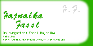 hajnalka fassl business card